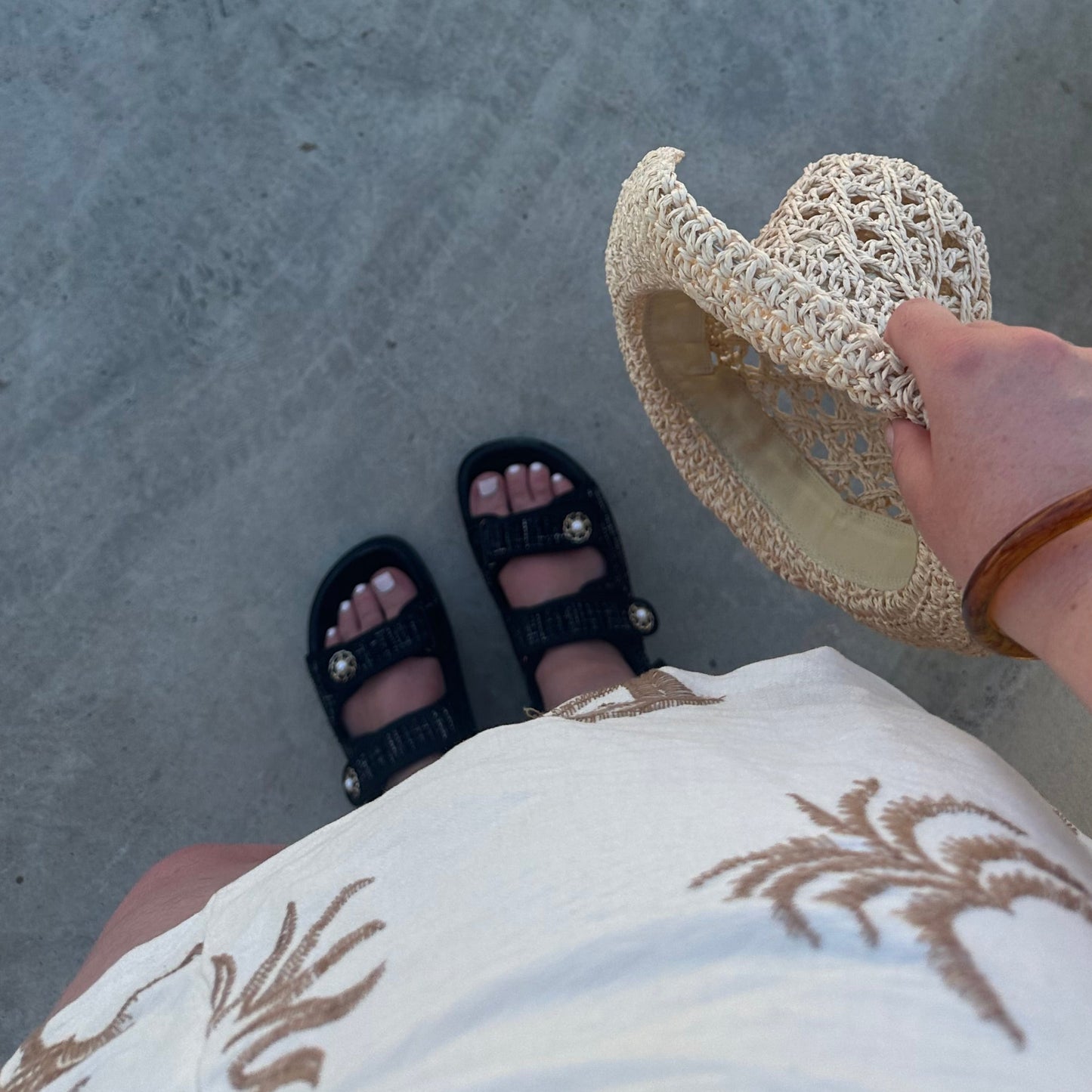 Élise Noir Sandaler