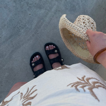 Élise Noir Sandaler