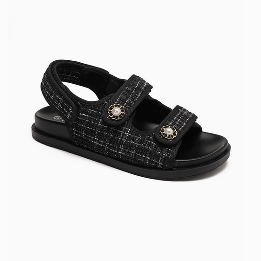 Élise Noir Sandaler